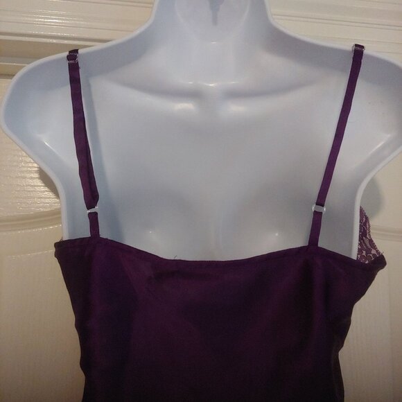 Magazine Clothing Co. Purple Fairy Goth Grunge Whimsy Y2K Baby Boll Satin Top S - Picture 10 of 12